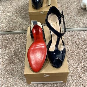 Navy Blue Patent Leather Louboutins